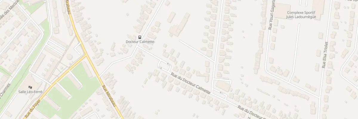 Plan du 64 Rue du Docteur Calmette à Aulnoye-Aymeries