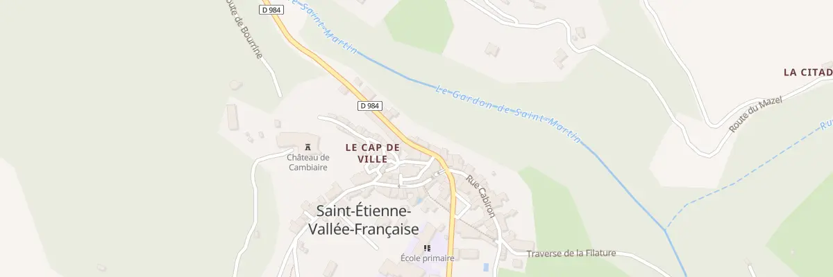 Plan du 5158 St Etienne Val Franc Bourg à Saint-Étienne-Vallée-Française