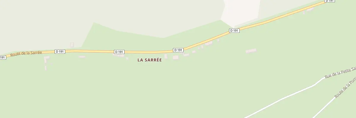 Plan du 11 Rte de la Sarrée à Savigny-Poil-Fol