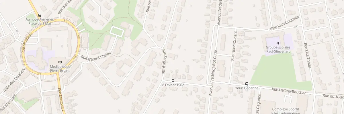 Plan du 36 Rue Serge Juste à Aulnoye-Aymeries
