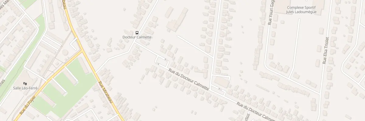 Plan du 60 Rue du Docteur Calmette à Aulnoye-Aymeries