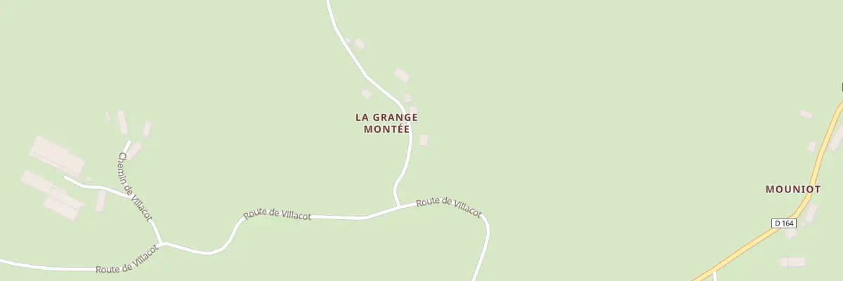 Plan du 112 La Grange Montee à Sermages