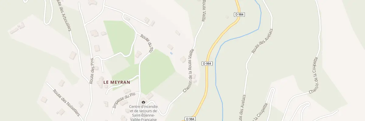 Plan du 5543 Le Meyran à Saint-Étienne-Vallée-Française
