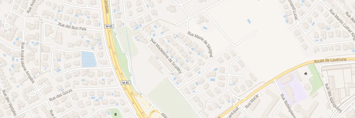 Plan du 112 Rue Madeleine de Scudéry à Montpellier
