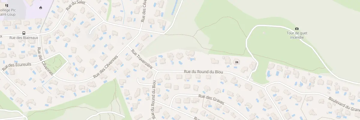 Plan du 541 Rue du Round du Biou à Saint-Clément-de-Rivière