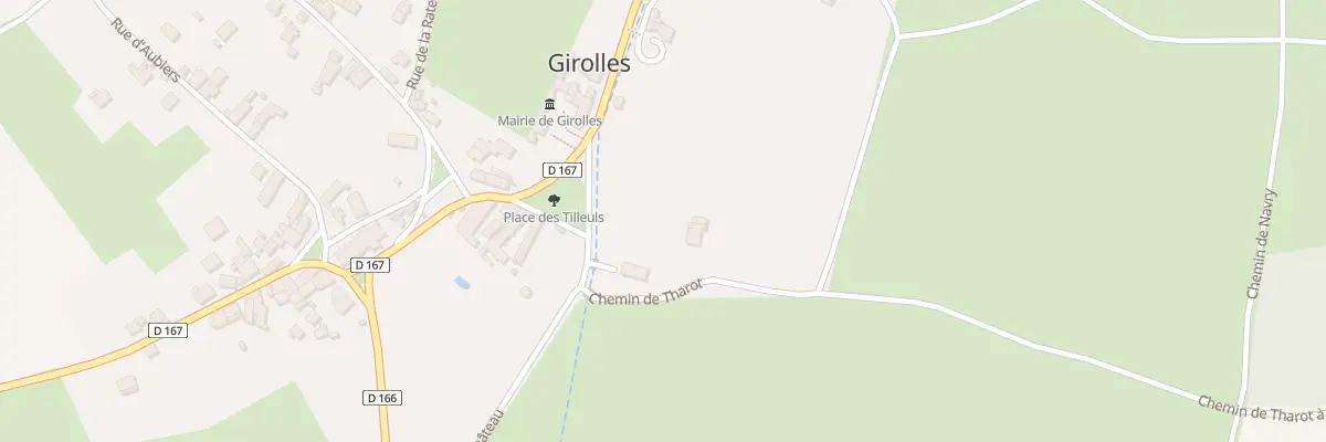 Plan du 1 Che des Grivaux à Girolles