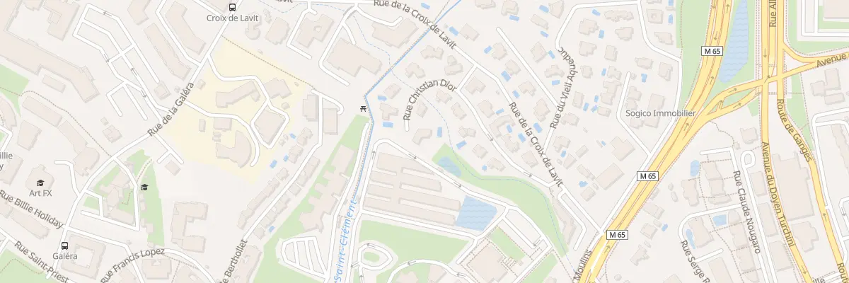 Plan du 281 Rue Christian Dior à Montpellier