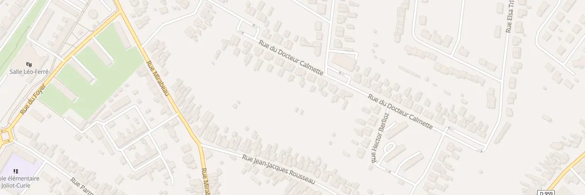 Plan du 17 Rue du Docteur Calmette à Aulnoye-Aymeries