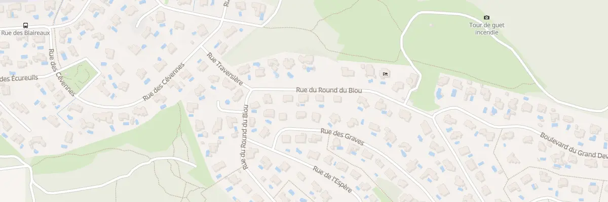 Plan du 552 Rue du Round du Biou à Saint-Clément-de-Rivière