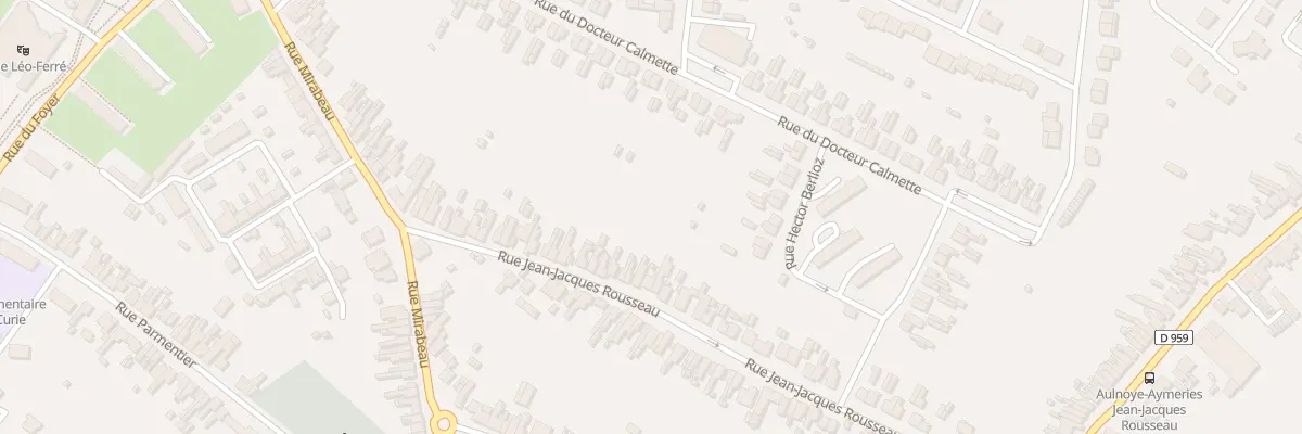 Plan du 39 Rue Jean Jacques Rousseau à Aulnoye-Aymeries
