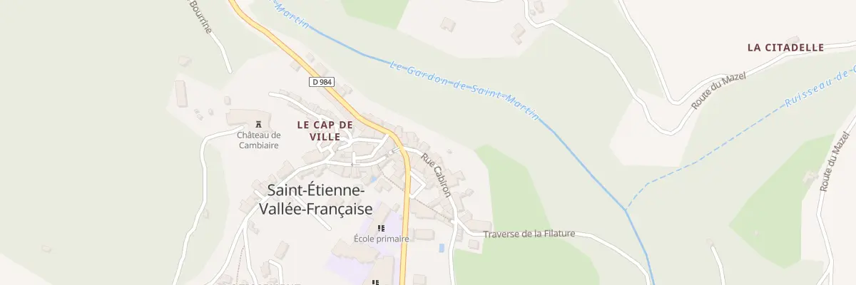 Plan du 5163 St Etienne Val Franc Bourg à Saint-Étienne-Vallée-Française