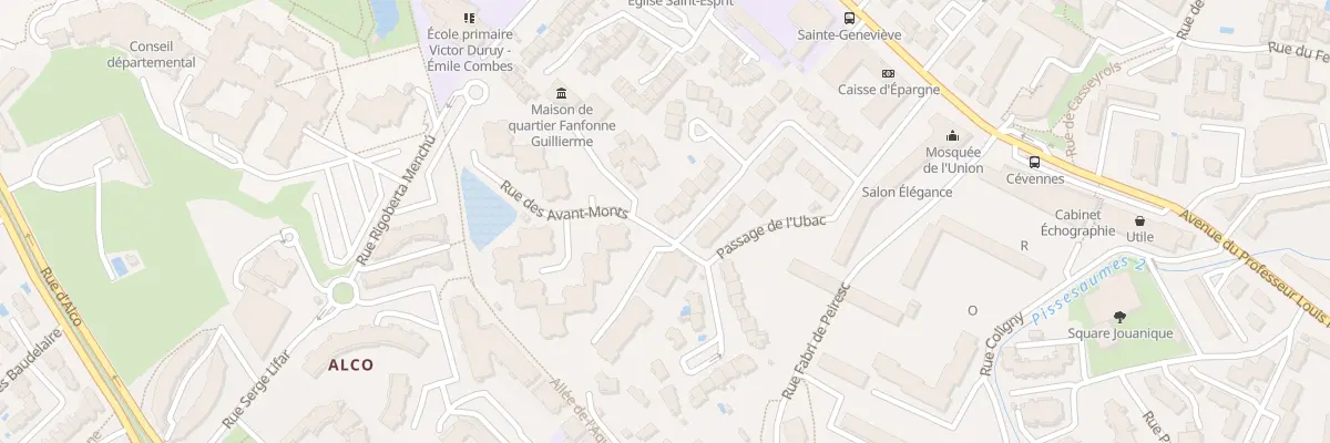 Plan du 38 Rue des Avant-Monts à Montpellier