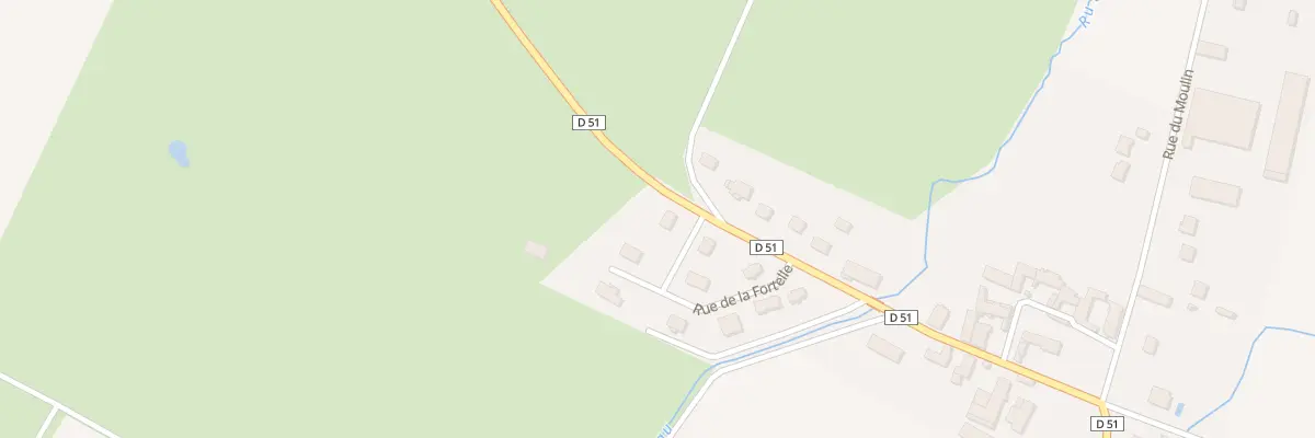 Plan du 1 Pl de la Fortelle à Carisey