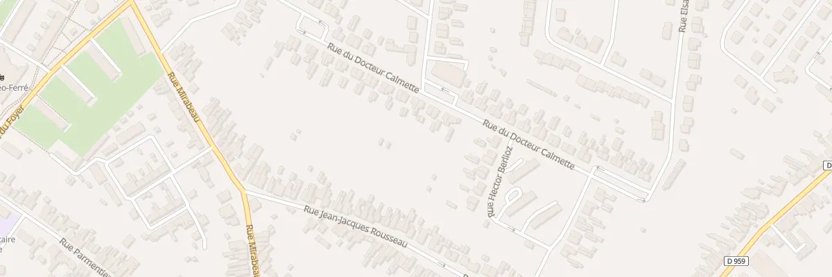 Plan du 7 Rue du Docteur Calmette à Aulnoye-Aymeries