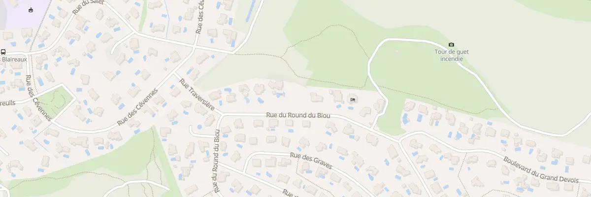 Plan du 709 Rue du Round du Biou à Saint-Clément-de-Rivière