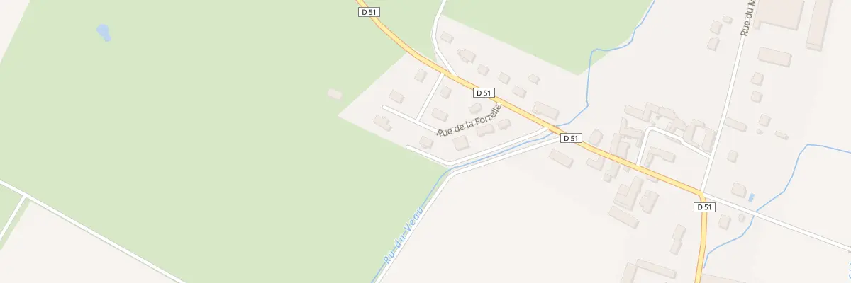 Plan du 10 Rue de la Fortelle à Carisey