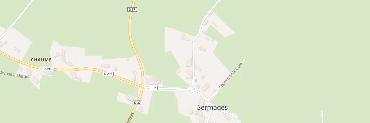 Plan du 65 Rte de Riolon à Sermages