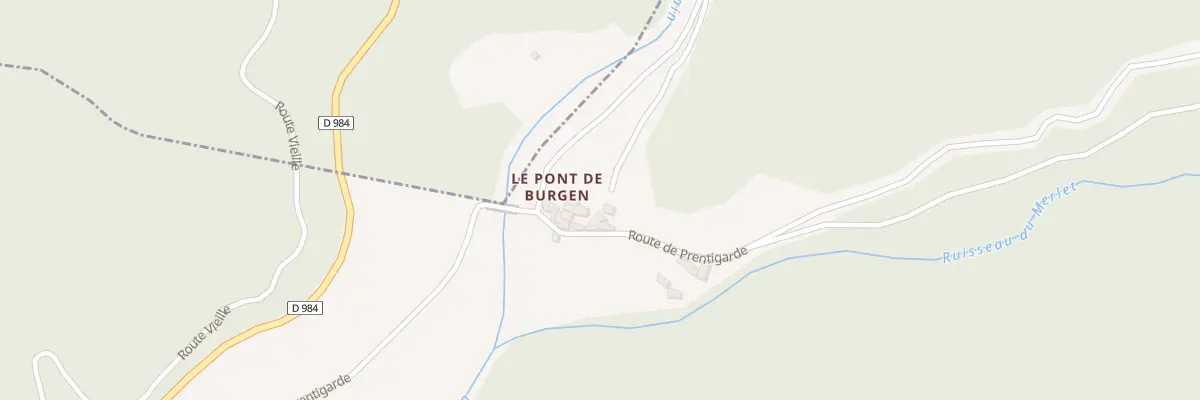 Plan du 5544 Pont de Burgens à Saint-Étienne-Vallée-Française