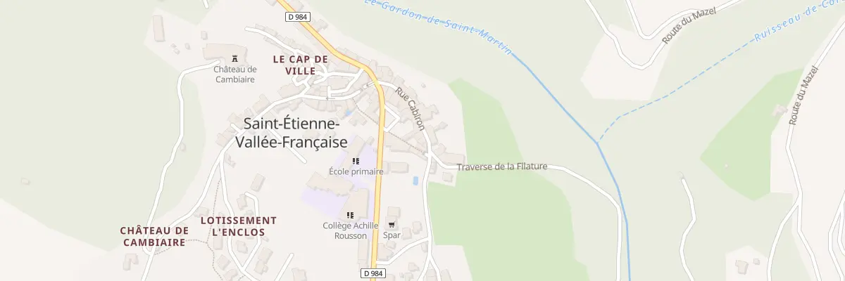 Plan du 5178 St Etienne Val Franc Bourg à Saint-Étienne-Vallée-Française