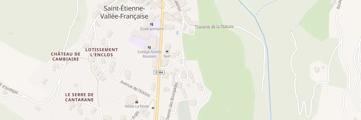 Plan du 5406 St Etienne Val Franc Bourg à Saint-Étienne-Vallée-Française