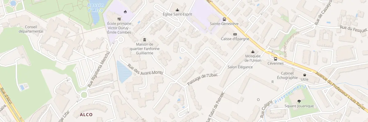 Plan du 28 Rue des Avant-Monts à Montpellier