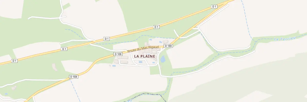Plan du 5565F La Plaine à Valflaunès