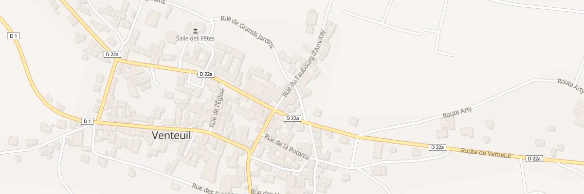 Plan du 2 Rue du Fbg d’Arnotay à Venteuil