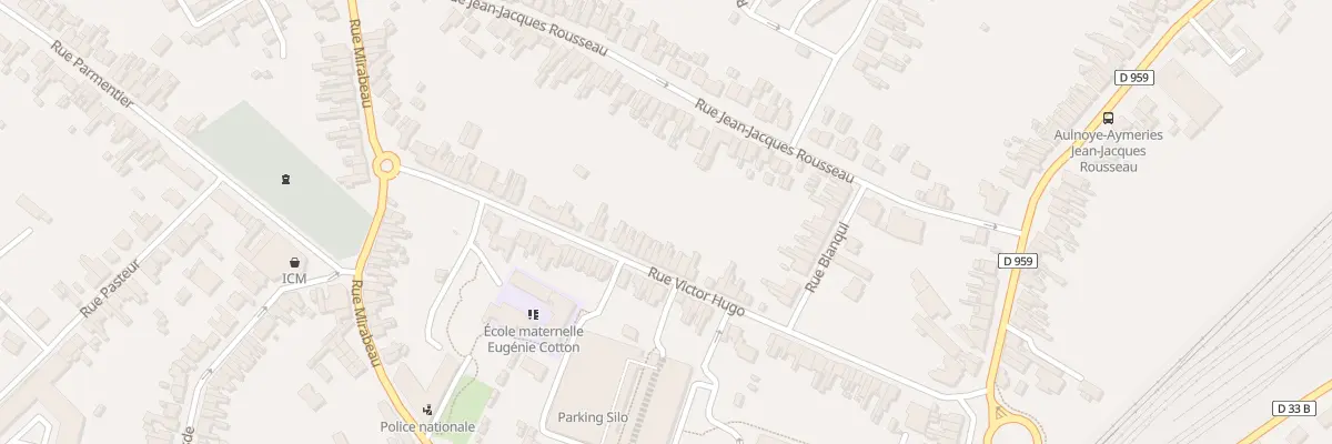Plan du 22 Rue Victor Hugo à Aulnoye-Aymeries