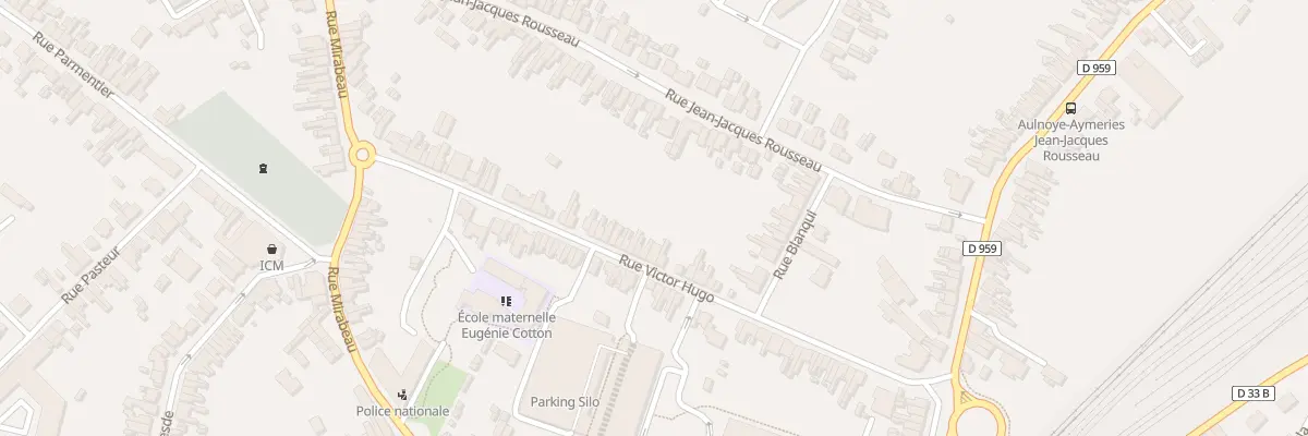 Plan du 16 Rue Victor Hugo à Aulnoye-Aymeries