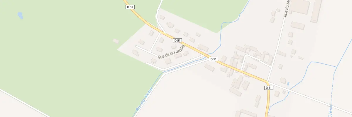 Plan du 6 Rue de la Fortelle à Carisey