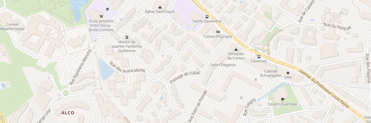 Plan du 15 Rue des Avant-Monts à Montpellier