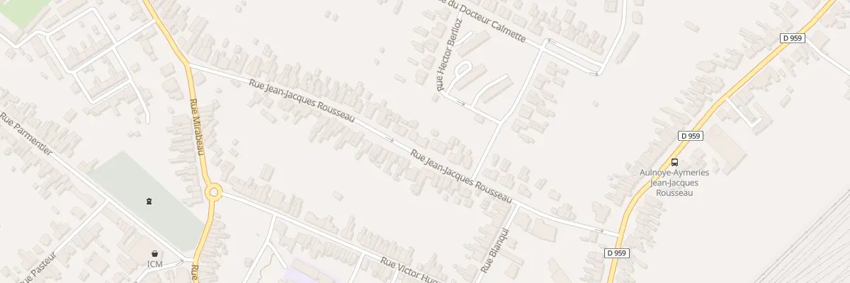 Plan du 63 Rue Jean Jacques Rousseau à Aulnoye-Aymeries