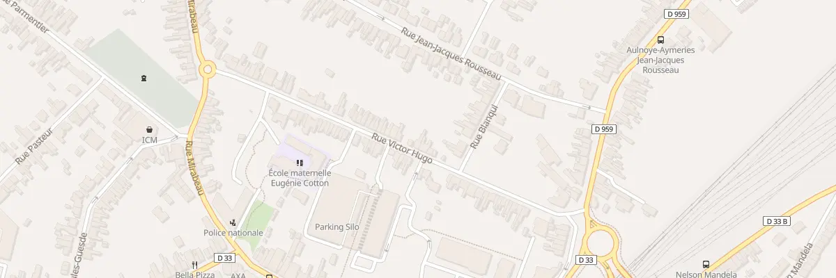 Plan du 8 Rue Victor Hugo à Aulnoye-Aymeries