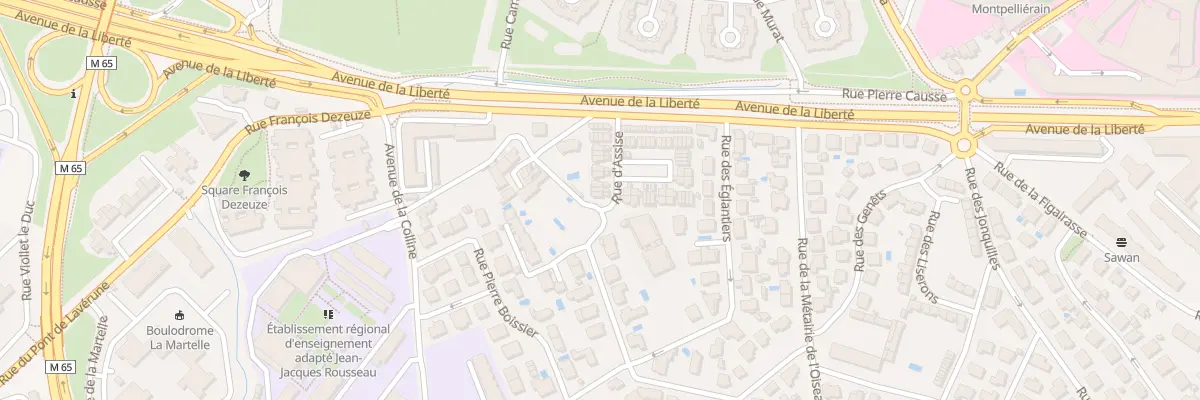 Plan du 80 Rue d’Assise à Montpellier