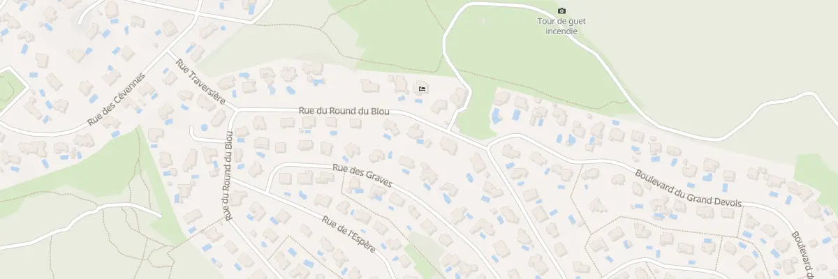 Plan du 880 Rue du Round du Biou à Saint-Clément-de-Rivière