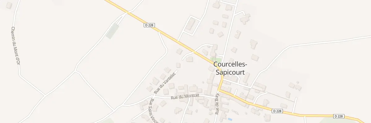 Plan du 2T Rue Paul Bouton à Courcelles-Sapicourt