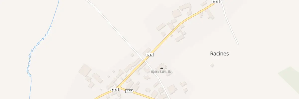 Plan du 1 Rue du Haut de Racines à Racines
