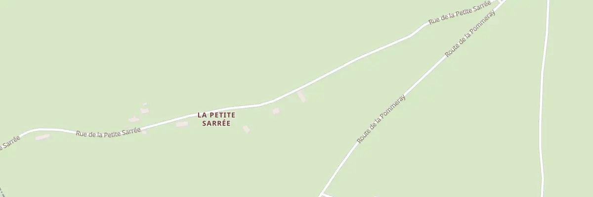 Plan du 1 Rue de la Petite Sarrée à Savigny-Poil-Fol