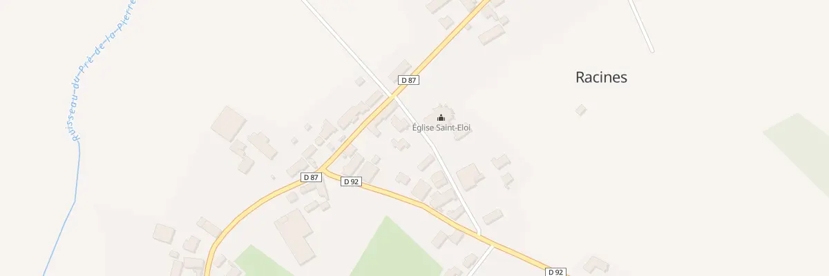 Plan du 2 Rue de l’Eglise à Racines