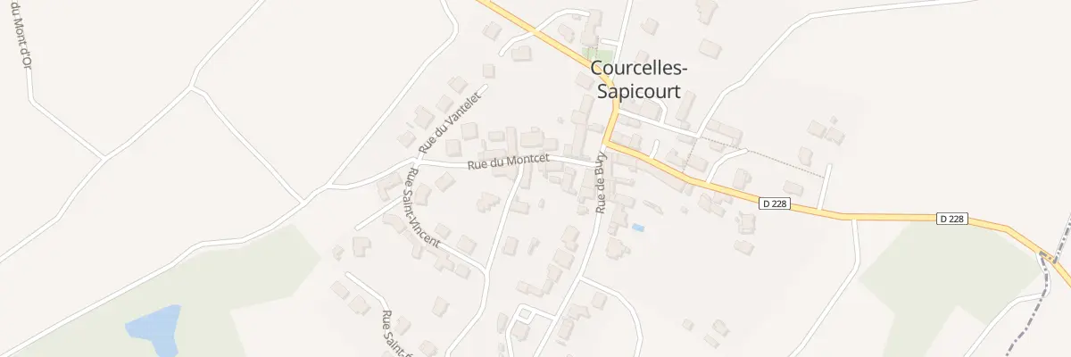 Plan du 1 Rue du Montcet à Courcelles-Sapicourt