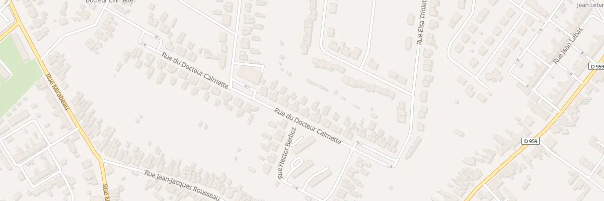 Plan du 38 Rue du Docteur Calmette à Aulnoye-Aymeries