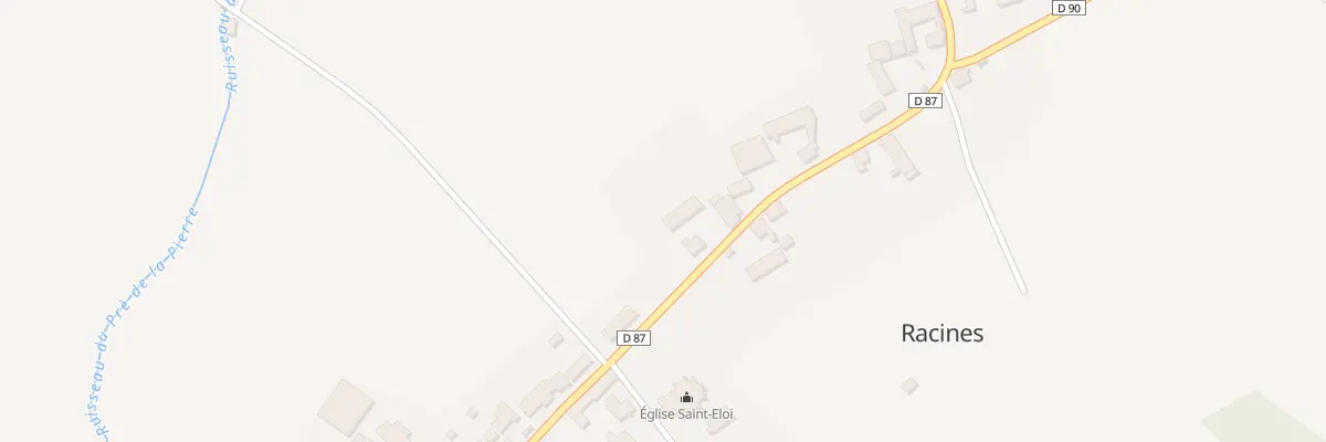 Plan du 5 Rue du Haut de Racines à Racines