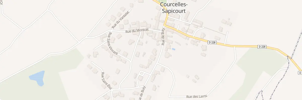 Plan du 7 Rue de Bury à Courcelles-Sapicourt