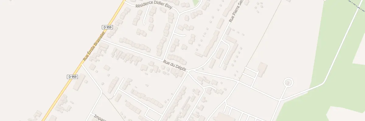 Plan du 28 Rue du Dépôt à Leval