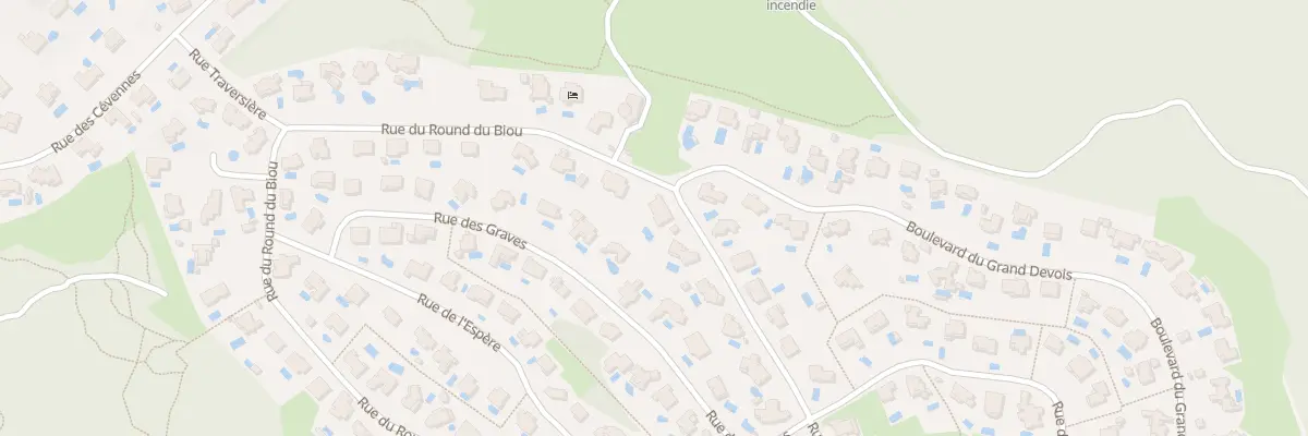 Plan du 972 Rue du Round du Biou à Saint-Clément-de-Rivière