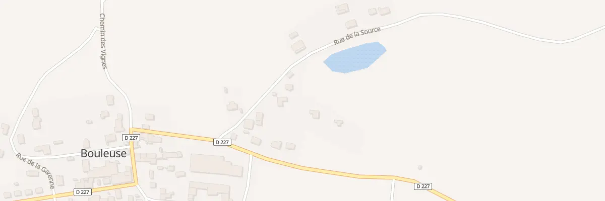 Plan du 10 Rue de la Source à Bouleuse