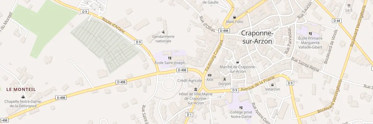 Plan du 12 Rte de la Chaise Dieu à Craponne-sur-Arzon