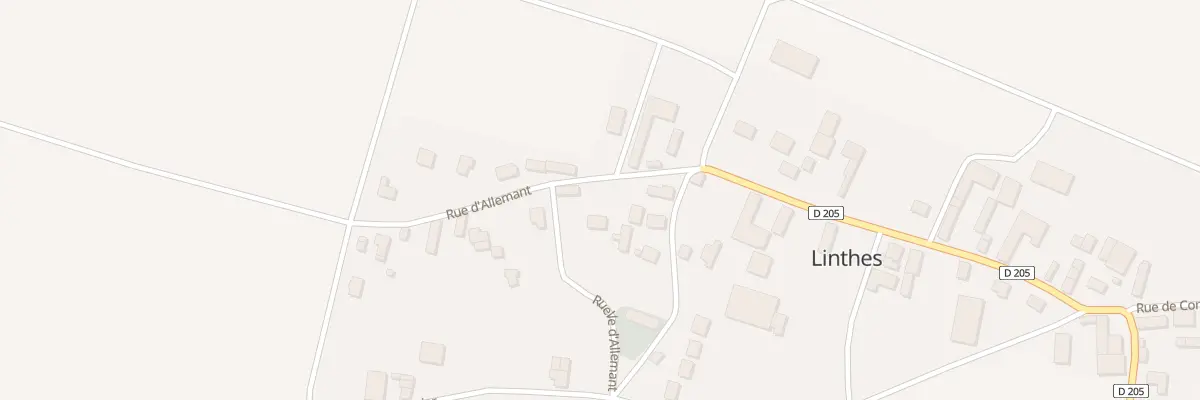 Plan du 71 Rue d’Allemant à Linthes