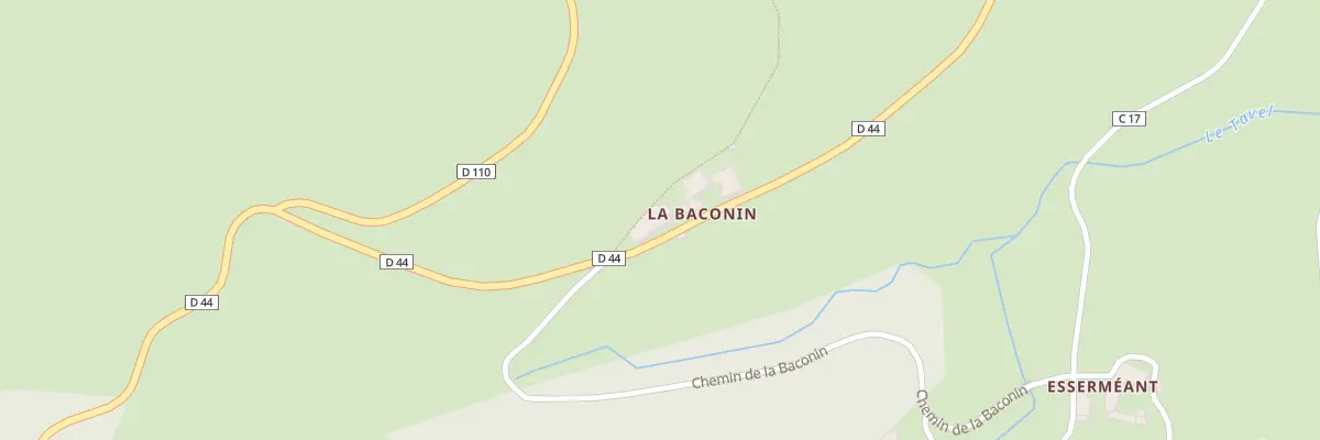Plan du 14 Rte de Noiretable D 44 à La Valla-sur-Rochefort