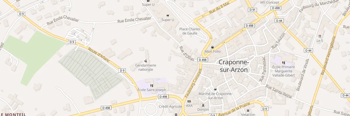 Plan du 7 Ollias à Craponne-sur-Arzon
